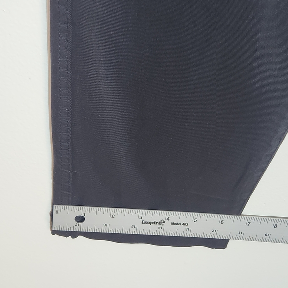 Current/Elliott Black The Confidant Cropped Chino Pants Size 31 NWT - Picture 6 of 12